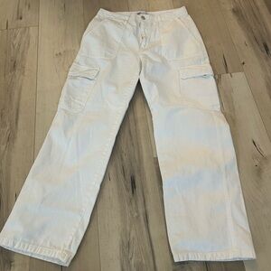 Women’s White Cargo Pants